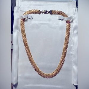 Sterling silver with rose gold overlay necklace